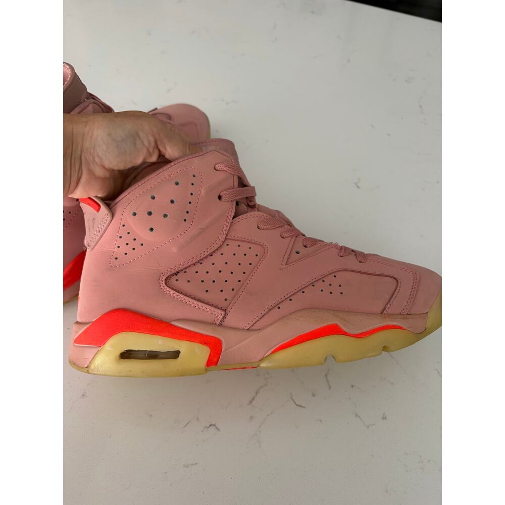Nike Air Jordan 6 Retro x Aleali May Millennial Pink sneaker sz 10.5 M athletic - Picture 10 of 10